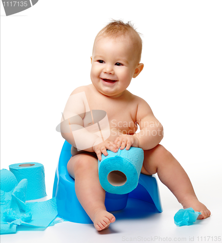 Image of Child on potty