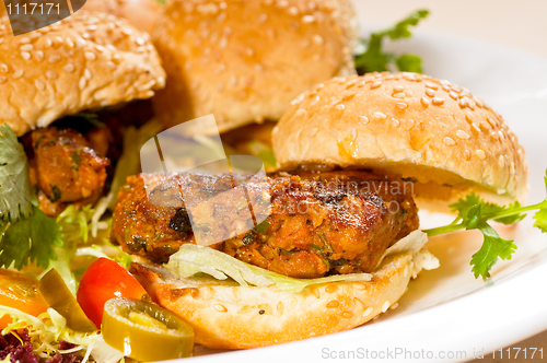 Image of mini chicken burgers