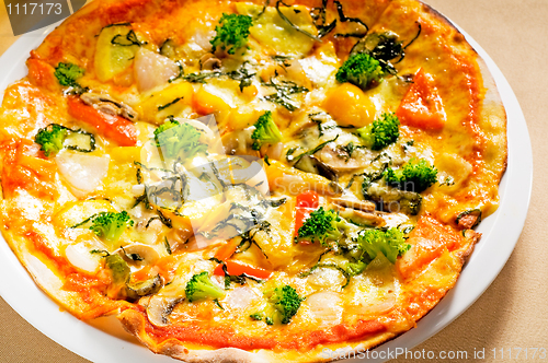 Image of vegetarian pizza