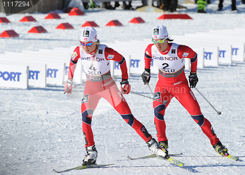 Image of Therese Johaug and Marit Bjørgen