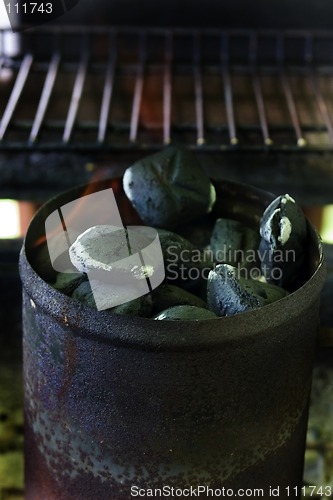 Image of Coals Getting Ready for the Barbeque