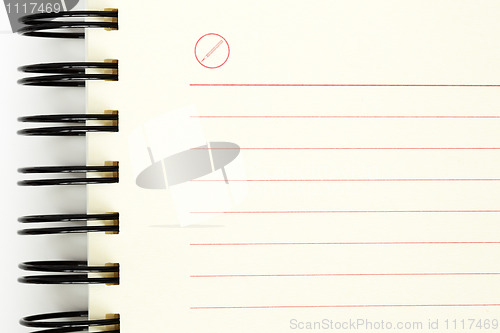 Image of Clean sheet of a notebook