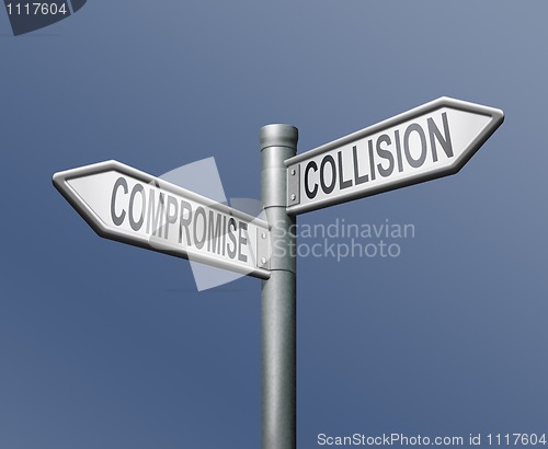Image of road sign compromise