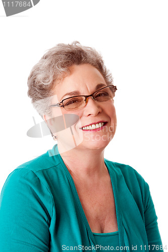 Image of Beautiful Happy smiling senior woman face