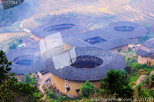 Image of Local residence houses in Fujian China