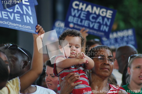 Image of Barack Obama rally at Nissan Pavilion VA - 2008