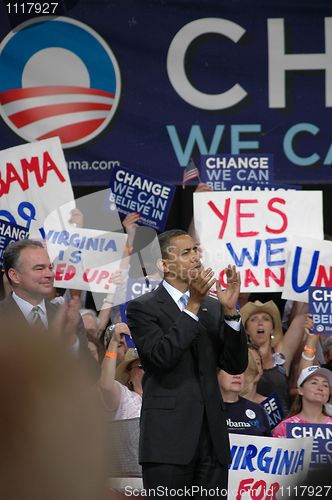 Image of Barack Obama rally 