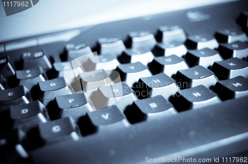 Image of Black computer keyboard 