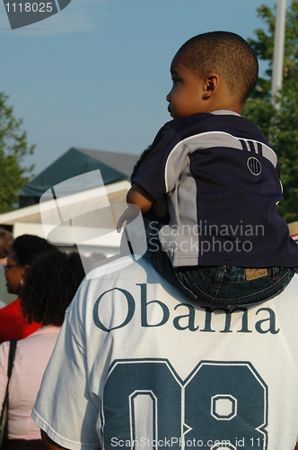 Image of Barack Obama rally at Nissan Pavilion VA - 2008