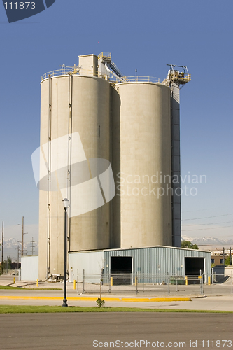 Image of Silo with the Storage Barn in the Front