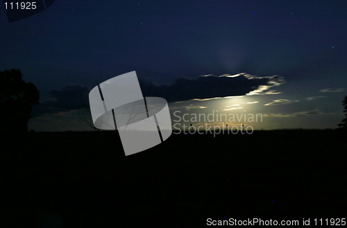 Image of Moon on Horizon