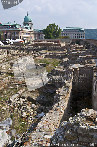 Image of Archaeological excavation on the castle hill