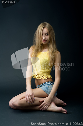 Image of Portrait of beautiful blonde