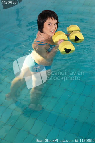 Image of Aquaaerobic girl