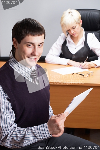 Image of Businessman in office