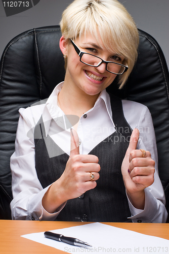 Image of Young businesswoman
