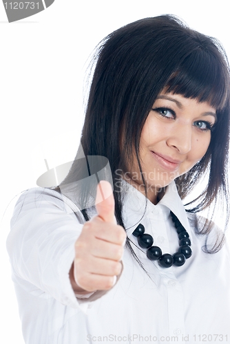 Image of Woman with thumb up