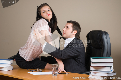 Image of Boss and him secretary