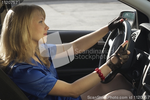 Image of Driving girl