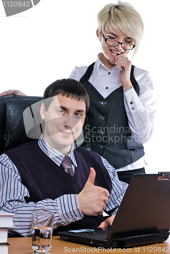 Image of Successful young businessman