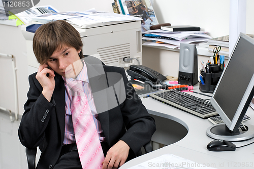 Image of Businessman in office