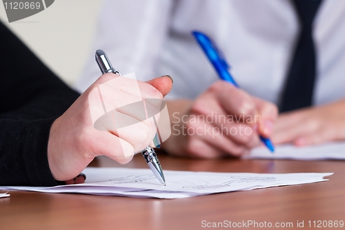 Image of Writing girl