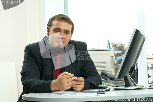 Image of Businessman in office