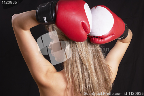 Image of Pretty boxing girl