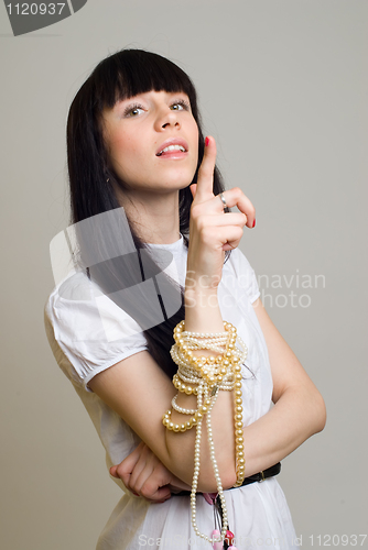 Image of Woman with beads