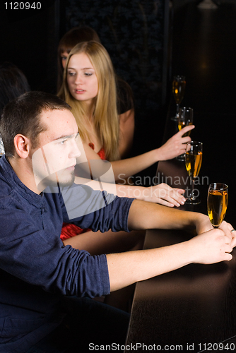 Image of Dating in cafe with red wine