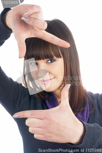 Image of Girl showing frame