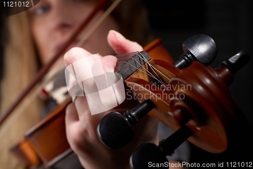 Image of Girl with violin