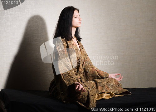 Image of Meditative girl