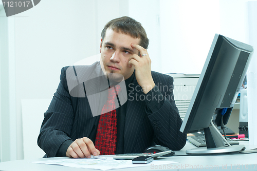Image of Businessman in office