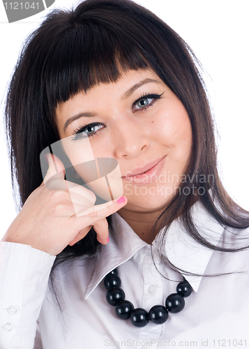 Image of Woman with phone