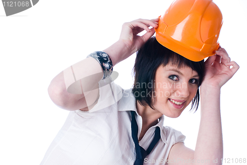 Image of Girl in helmet