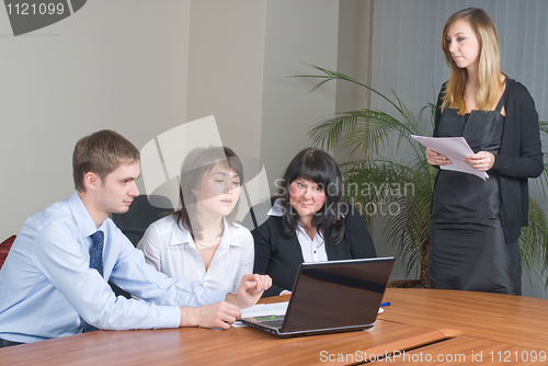 Image of Woman making a business presentation