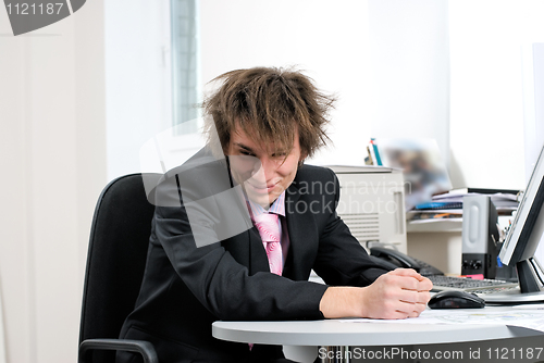 Image of Businessman in office