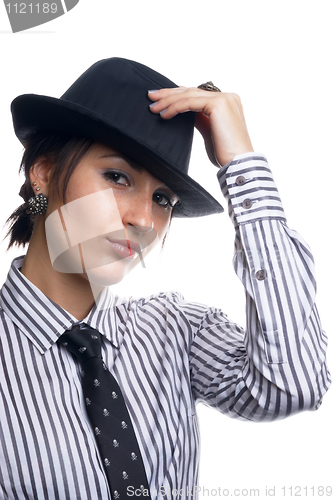 Image of Girl with tie