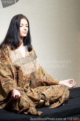 Image of Meditative girl