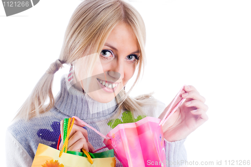 Image of Shopping girl