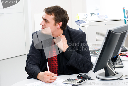 Image of Businessman in office