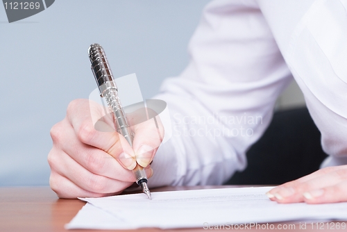 Image of Writing girl