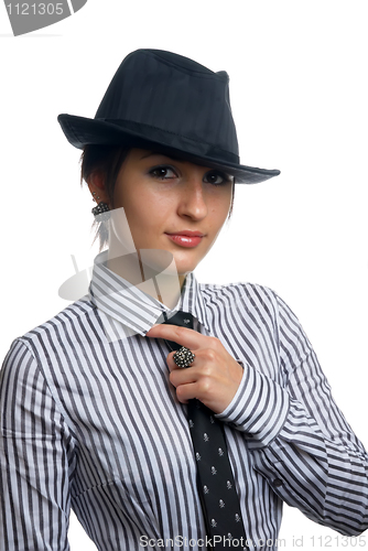 Image of Girl with tie