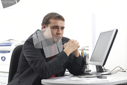 Image of Businessman in office