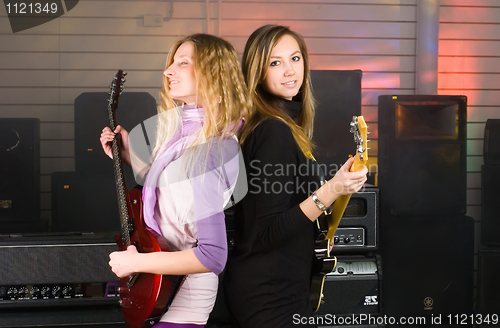 Image of Woman on rock concert