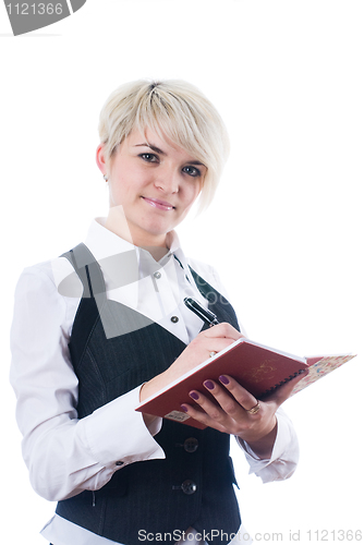 Image of Woman with daily log