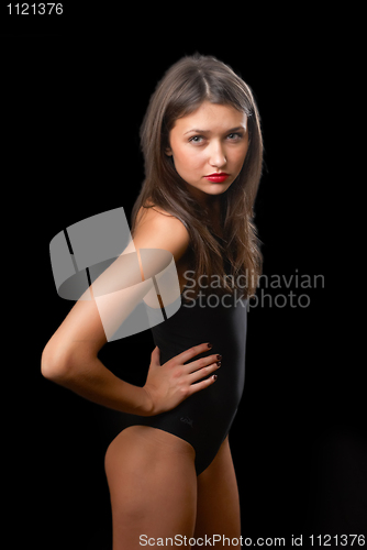 Image of Girl in swimming suit