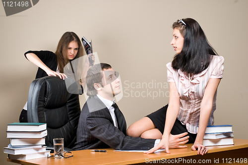 Image of Boss and secretary