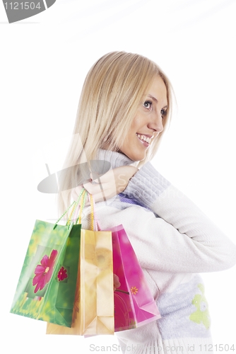 Image of Shopping girl